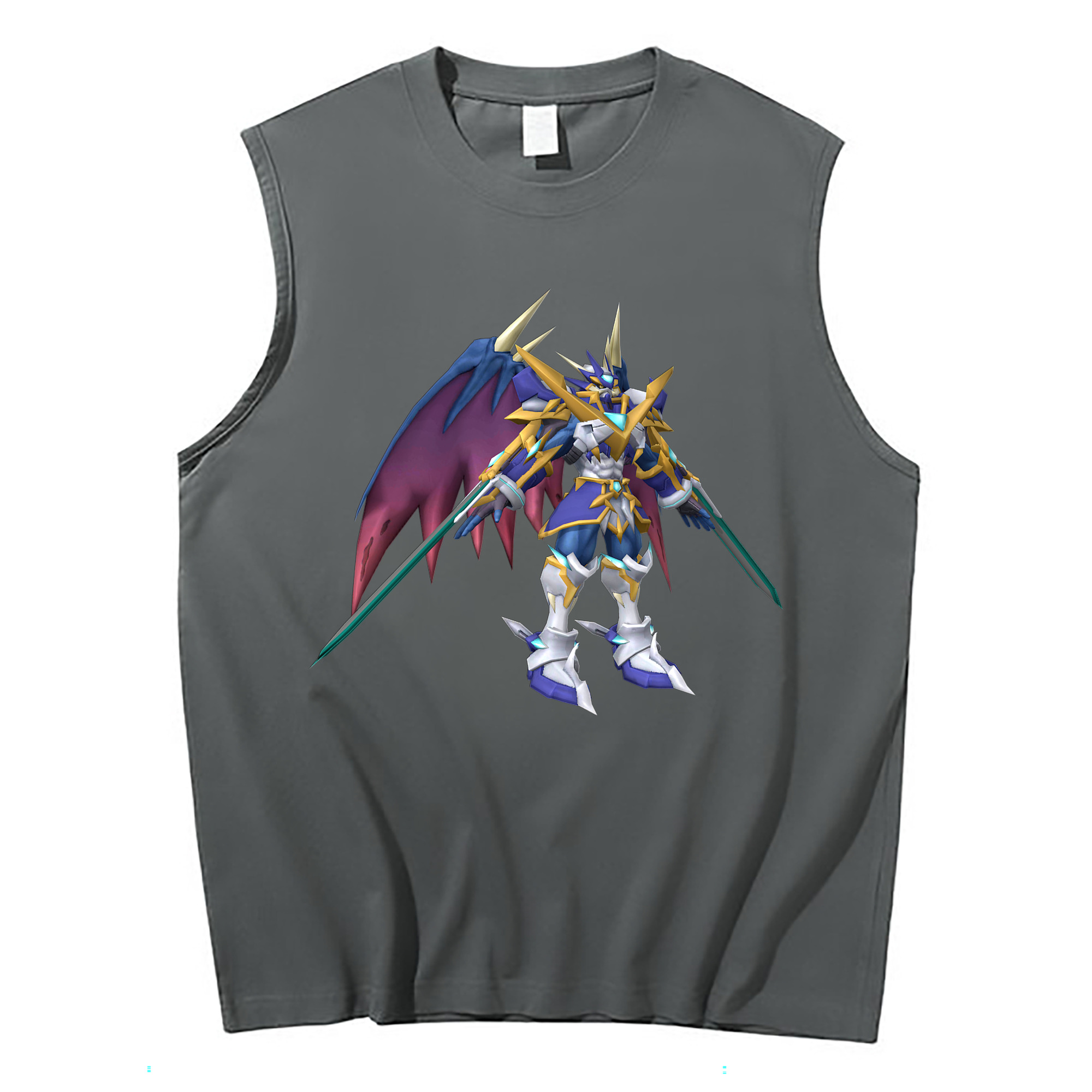 （画像用） Digimon デジタルモンスター/デジモン コットン100％タンクトップ（フロントプリント）